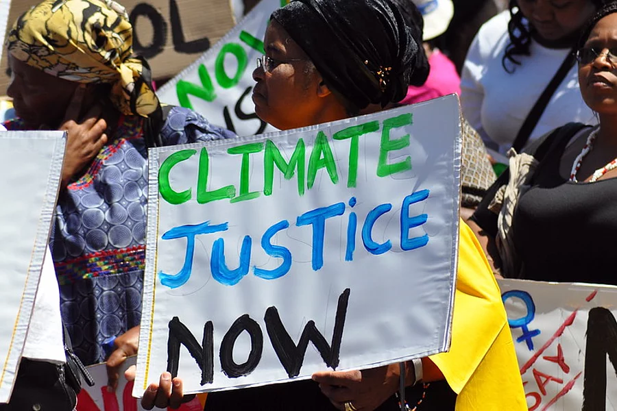 COP17 Protest in Johannesburg - Climate Justice now