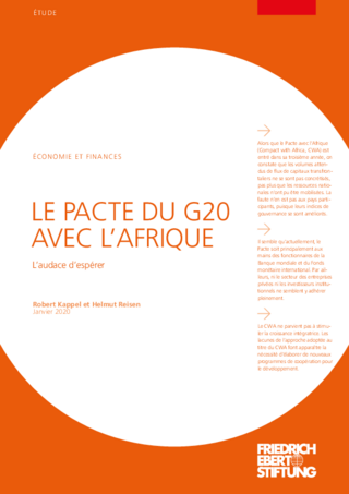 Le pacte du G20 avec l'Afrique