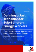 Defining a just transition for Sub-Saharan energy workers